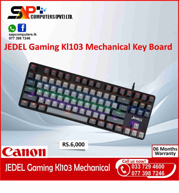 JEDEL KL103 Colorful Mechanical Gaming Keyboard
