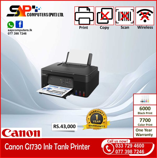 CANON G1730 PRINTER