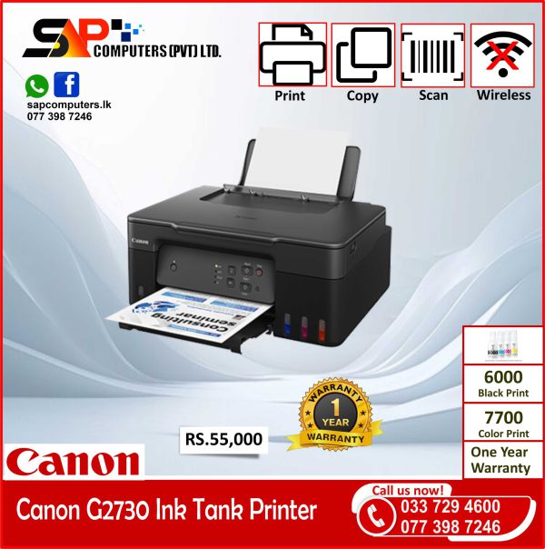 Canon PIXMA Mega Tank G2730 All in One Printer