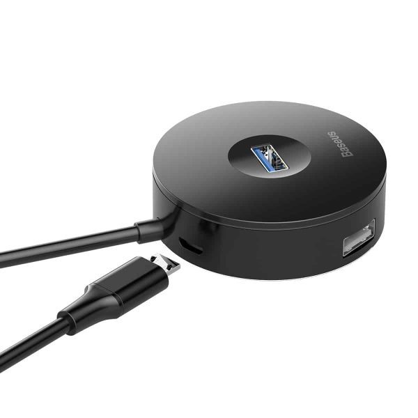 Baseus Round Box HUB Adapter Type-C to USB3.0*1+USB2.0*3 - Image 5