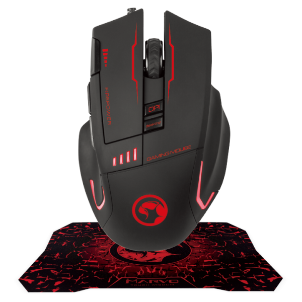 SCORPION G909 + G1 Gaming Mouse and Combo Mouse Pad