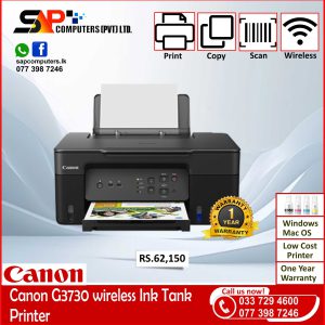 Canon PIXMA G3730 - Wireless Multifunction MegaTank Printer (PRMFCNG3730ASA) (Copy)