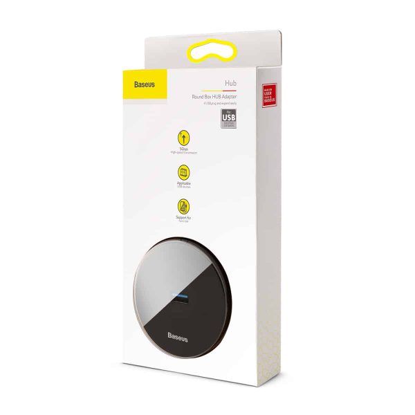 Baseus Round Box HUB Adapter Type-C to USB3.0*1+USB2.0*3 - Image 3