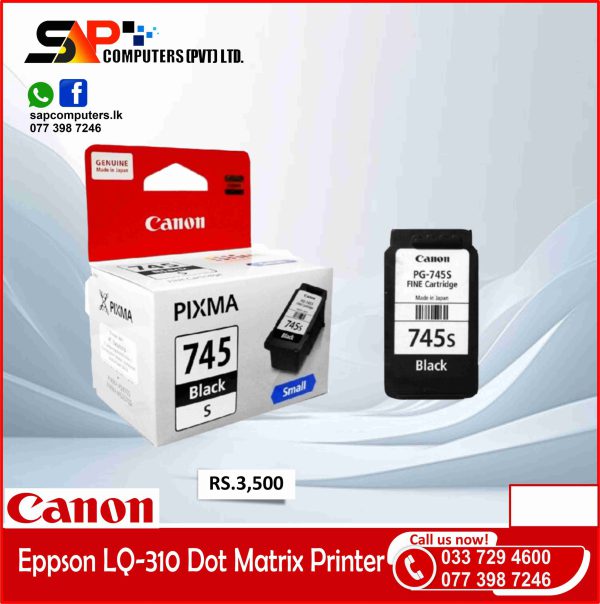 Canon Ink Cartridge – PG-745s (Black)