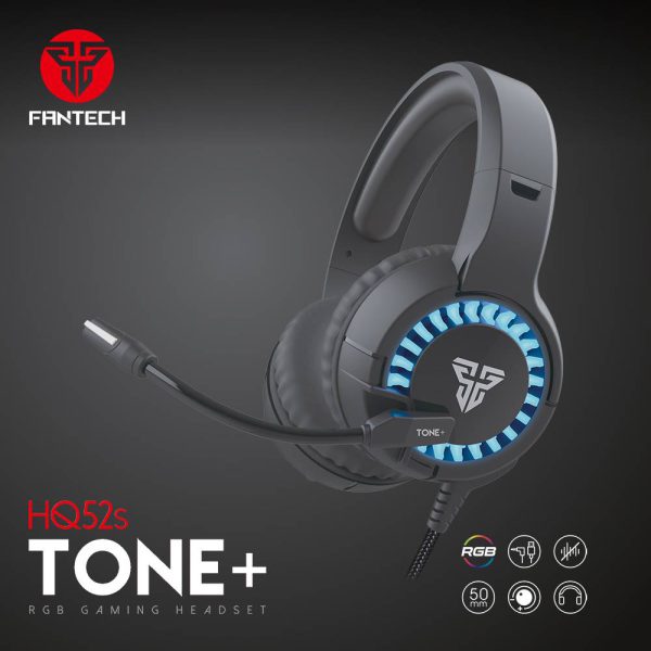 FANTECH HQ52S TONE – Over-Ear RGB Gaming Headset - Image 2
