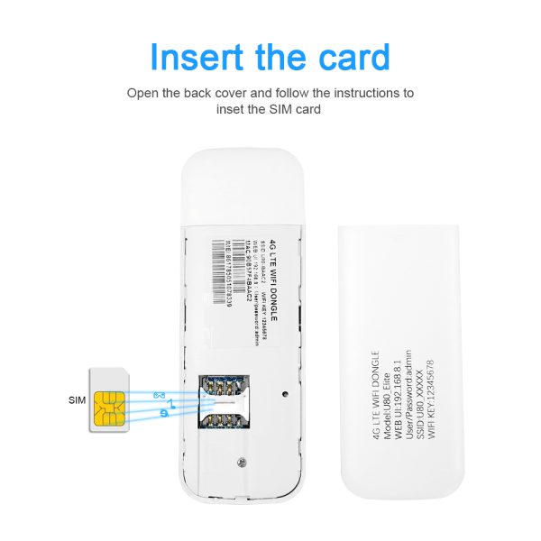 OLAX U80 Elite 4G Lte Ufi Wifi Modem Usb Dongle Wireless Router MOD Modified Wingle with Sim Card Slot (6M) - Image 2