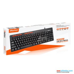 MEETION USB Standard Corded Keyboard K600M