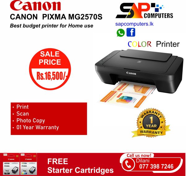 CANON PIXMA MG2570S (PRINT|COPY|SCAN) - Image 5