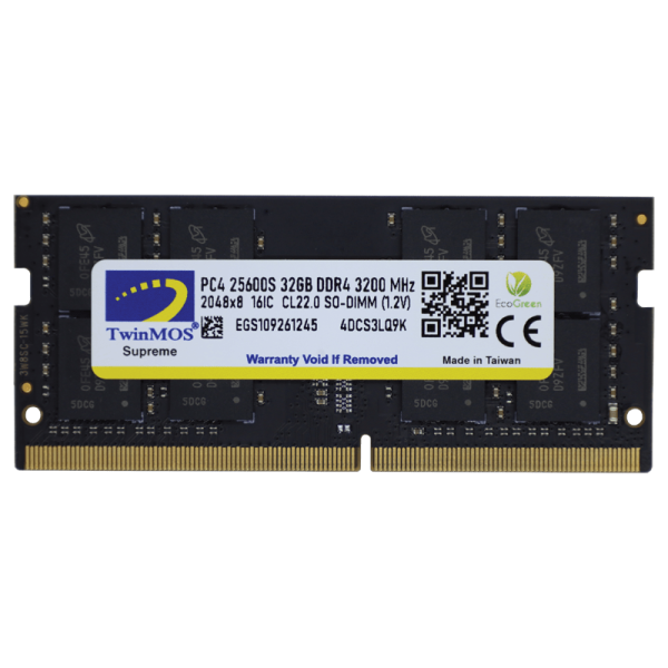 TwinMOSS Notebook RAM 8GB DDR4 Blister Packing