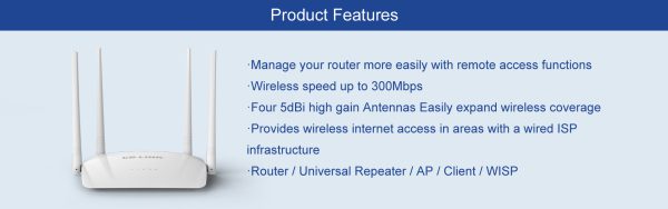 LB-LINK WIRELESS ROUTER BL-WR450H - Image 4