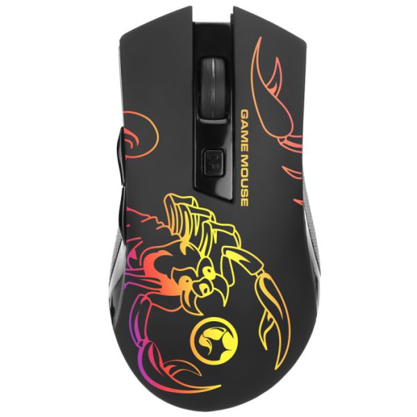 MARVO Scorpion M209 BLACK USB PC Mouse 7 Color - Image 2