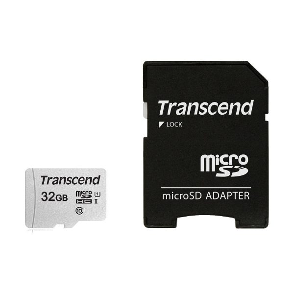 Transcend 32GB 300S UHS-I microSDHC Memory Card with SD Adapter - Image 3