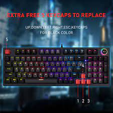 Jedel KL-114 USB Mechanical Gaming Keyboard (Red Switch)