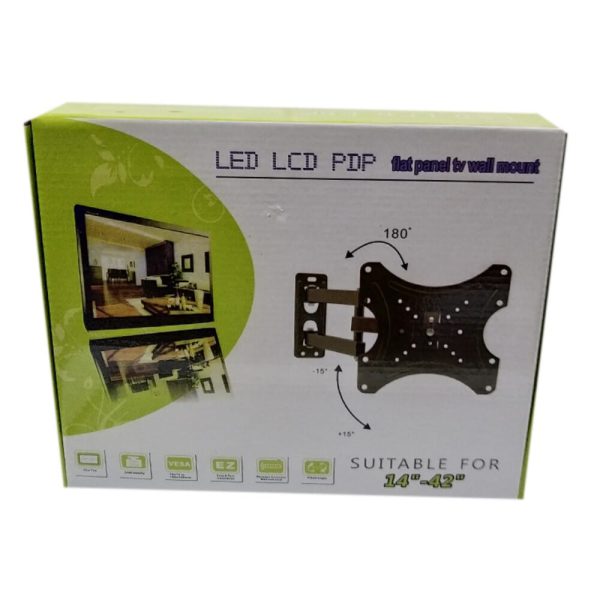 Universal Removable LCD TV Wall Bracket Flat Panel TV Wall Mount 14”-42” - Image 2