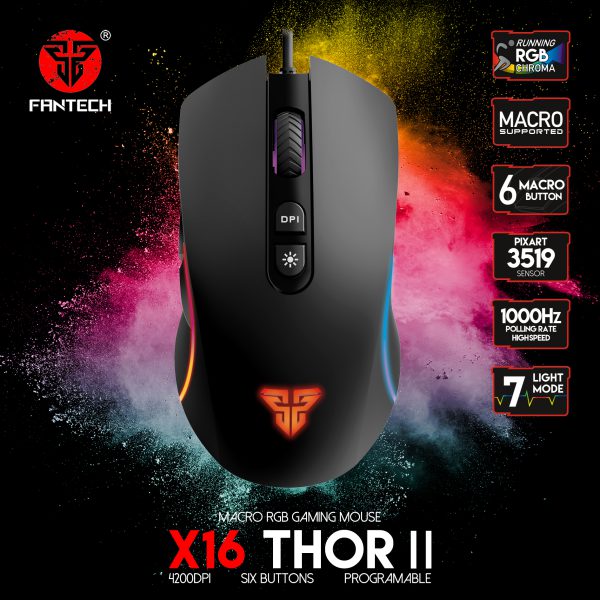 FANTECH X16 Thor II RGB Gaming Mouse - Image 3