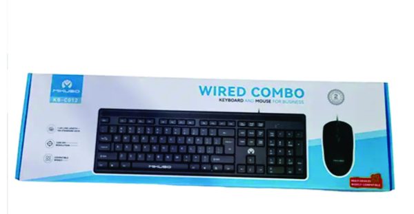 Wired Keyboard Mouse Combo Set Mikuso KB-C012 - Image 2