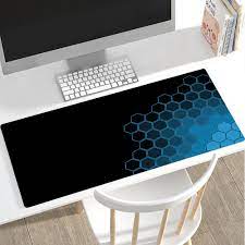 Blue Hexagons  Extra Large Mouse Pad (790mm × 300mm × 3mm)