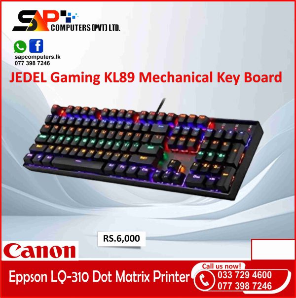 KL89 Colorful Mechanical Gaming Keyboard