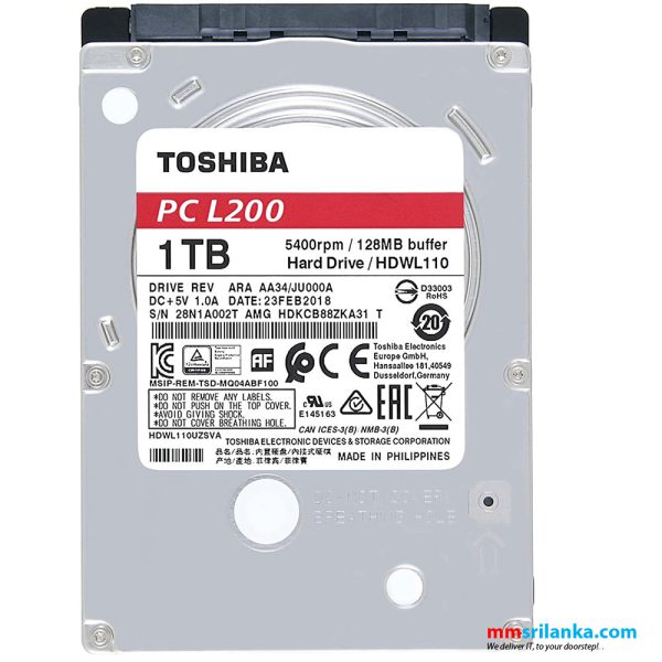 Toshiba 1TB Laptop Hard Disk Sata - Image 3