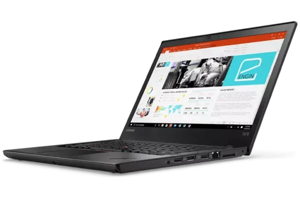 Lenovo ThinkPad T470 intel 6th Gen Core i5 Laptop, 8 GB RAM, 256GB SSD, 14 inch (36.83 cms), Black (03MW) - Image 2
