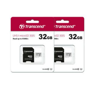 Transcend 32GB 300S UHS-I microSDHC Memory Card with SD Adapter